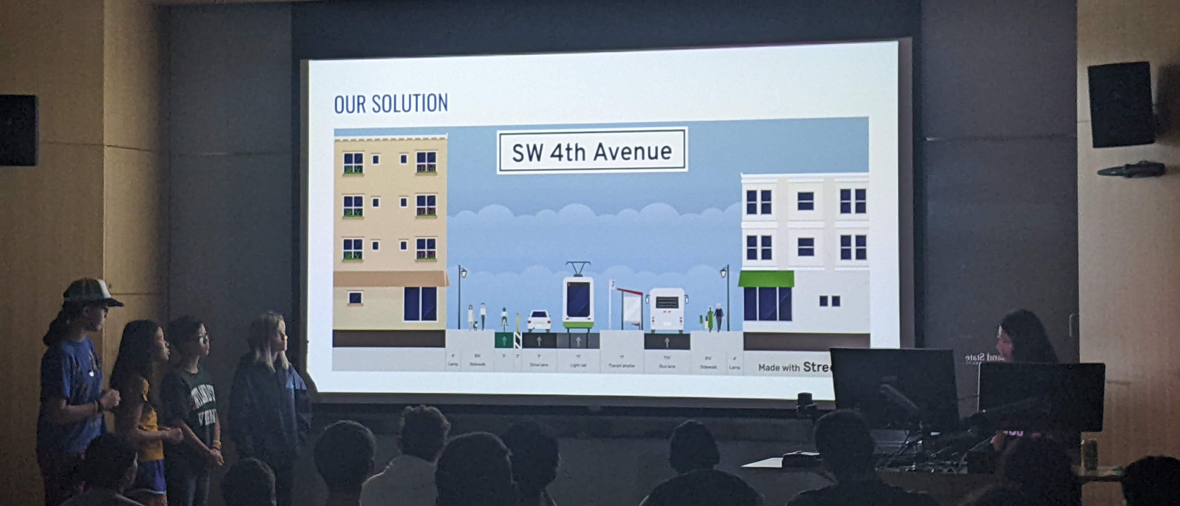 SW 4th Avenue from Harrison to Market Street